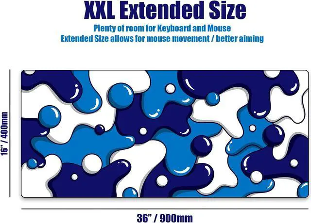 Alt view image 3 of 4 - Kraken XXL Drip Blue & White Mouse Pad Gaming Mousepad + Kraken Echo RGB Gaming Microphone