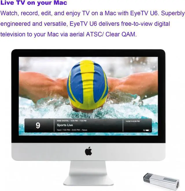 Alt view image 3 of 5 - U6 Mini Analog USB TV Tuner Card, Watching Record Digital Live TV Anywhere, Free Over-The-air ATSC HD TV, Recast Wireless HDTV Stick Tuner Adapter, USB TV Antenna for MacBook Laptop PC