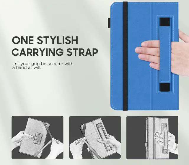 Alt view image 5 of 5 - MoKo Case for  Kindle Fire Max 11 Case (13th Generation, 2023 Release) 11" - Slim Folding Stand Cover Case for Fire 11 Tablet with Auto Wake/Sleep, Blue