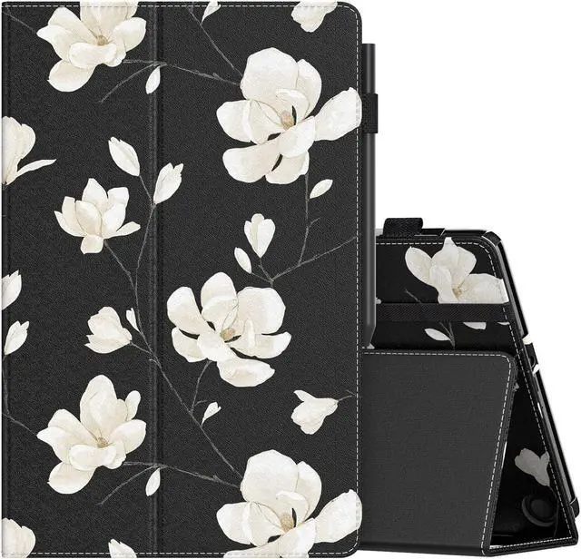 Main image of MoKo for  Kindle Fire Max 11 Case (13th Generation, 2023 Release) 11" - Slim Folding Stand Cover Case for Fire 11 Tablet with Auto Wake/Sleep, Black & White Magnolia