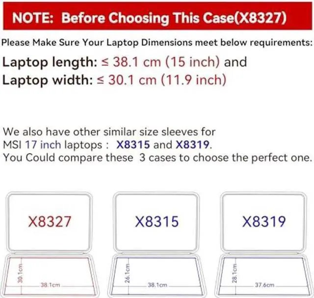 Alt view image 2 of 5 - Smatree Hard Eva Protective Case Compatible with 17 Inch MSI Raider GE78 HX Gaming Laptop, for 17 Inch MSI Vector 17 HX A14V / A13V Notebook Bag (X8327)