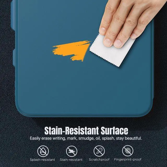 Alt view image 3 of 5 - MoKo Case for iPad 10th Generation Case with Pencil Holder, iPad Case 10th Generation 2022 10.9", Built-in Screen Protector Clear Back, Multi Angle Viewing Stand, Auto Wake/Sleep, Peacock Blue