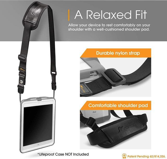 Alt view image 3 of 5 - rooCASE 5-Pack Breakaway Clip Safety Shoulder Strap for LifeProof NUUD/FRE iPad Case, Break Away Strap Compatible with LifeProof Case for iPad Pro 9.7, iPad Air 2 1, iPad Mini 4, 3, 2, 1, Black