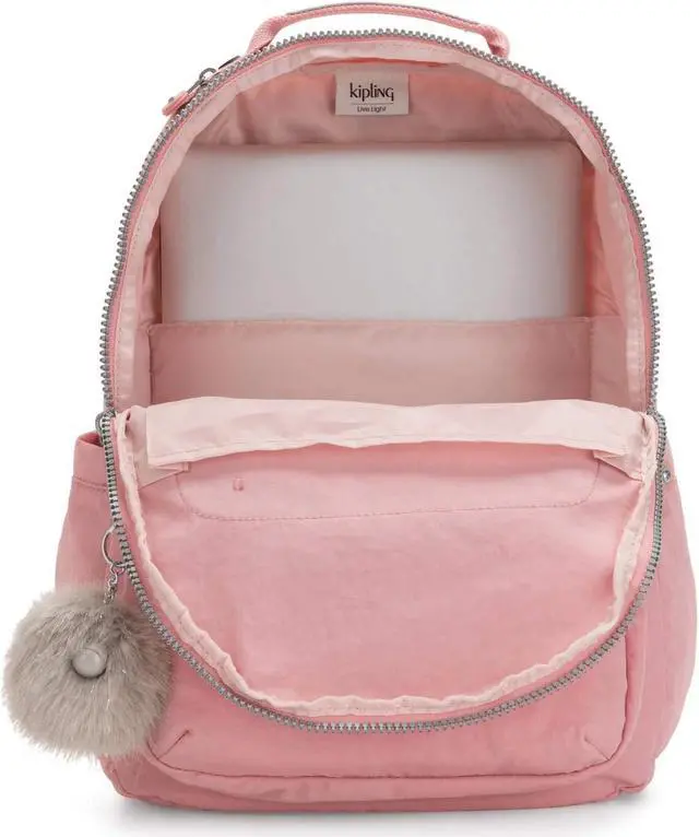 Alt view image 3 of 5 - Kipling Women's Seoul 15" Laptop Backpack, Durable, Roomy with Padded Shoulder Straps, Built-In Protective Sleeve