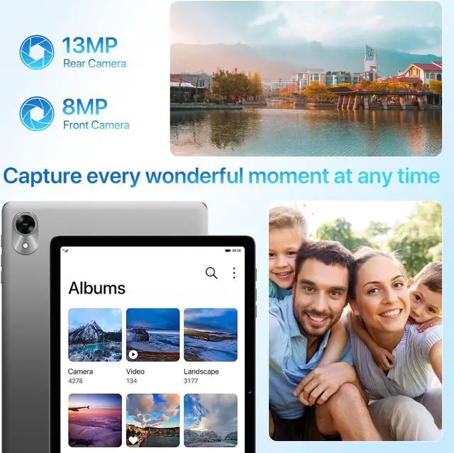 Alt view image 5 of 5 - UMIDIGI G9 Tab Tablet 11 Inch,Android 14 Tablet Dual SIM Card Slots 8GB+256GB+1TB Expand,Android Tablet with Stylus&Case 7200mAh and 13+8MP Cameras,2024 Cellular Tablet with Face Unlock,GPS,FM(Gray)