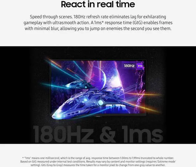 Alt view image 4 of 5 - SAMSUNG 32-Inch Odyssey G50D Series QHD Fast IPS Gaming Monitor, 1ms, VESA DisplayHDR 400, 180Hz, AMD FreeSync, Adjustable Stand, Eye Saver Mode, LS32DG502ENXZA, 2024