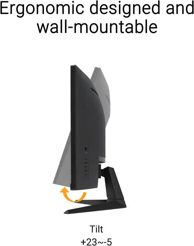 Alt view image 5 of 5 - ASUS TUF Gaming 34" Ultra-Wide Curved Monitor (VG34VQ3B) - 21:9 QHD (3440x1440), 180Hz, 1ms, Extreme Low Motion Blur Sync, FreeSync Premium, Speaker, 90% DCI-P3, DisplayWidget Center, 3 yr Warranty