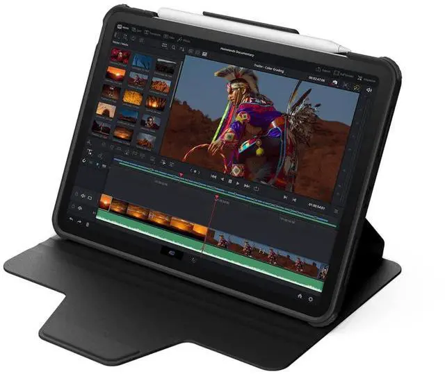 Alt view image 3 of 3 - CASETiFY Impact Folio Case for iPad Air 10.9" (4th/5th Gen) - Clear Black - Clear Black