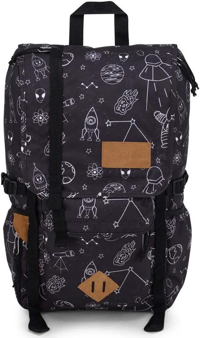 Main image of JanSport Hatchet Backpack - 15-inch Padded Laptop Compartment, Dual Water Bottle Pockets, Side Compression Straps, Cosmic City