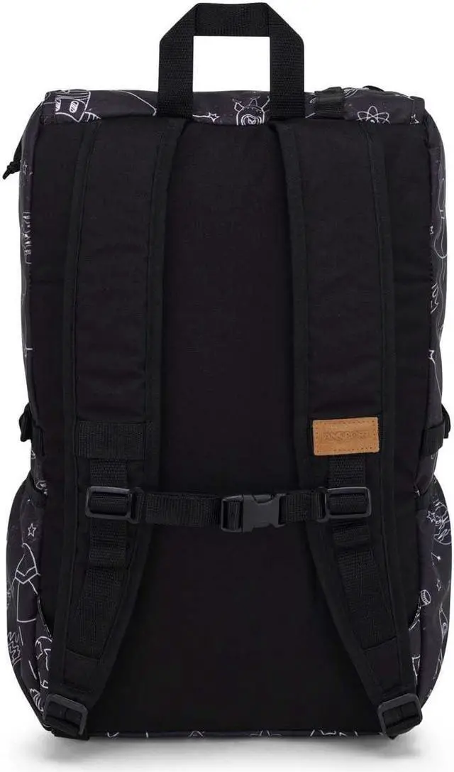 Alt view image 2 of 5 - JanSport Hatchet Backpack - 15-inch Padded Laptop Compartment, Dual Water Bottle Pockets, Side Compression Straps, Cosmic City