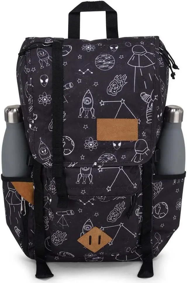 Alt view image 3 of 5 - JanSport Hatchet Backpack - 15-inch Padded Laptop Compartment, Dual Water Bottle Pockets, Side Compression Straps, Cosmic City