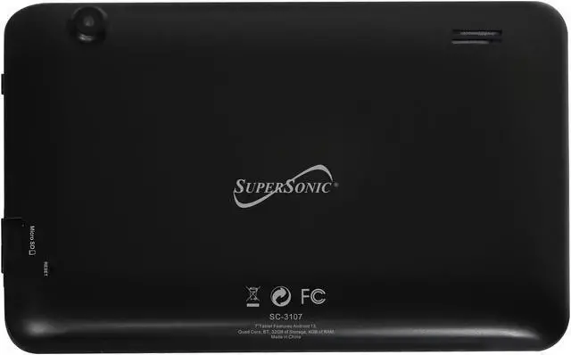 Alt view image 3 of 5 - Supersonic SC-3107 7-Inch Android 13 Tablet - Android 13, Quad Core, 32GB Storage, 4GB RAM, 2 Cameras, Wi-Fi, Bluetooth 4.2, Expandable Memory, Dual Camera, and Automatic Screen Rotation