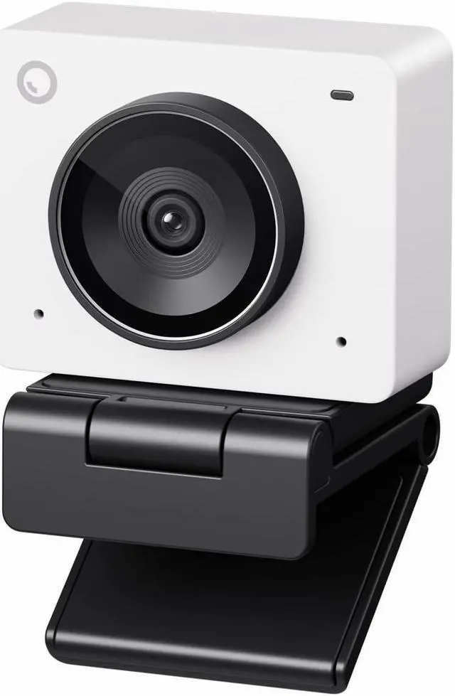 Main image of OBSBOT Meet 2-4K Webcam for PC with 1/2" Sensor, AI Framing & Autofocus, Beauty Mode, Lightweight, Gesture Control, HDR, Dual Microphone, 60 FPS, Web Cam for Streaming, Meeting, Gaming. (Cloud White)