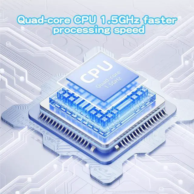 Alt view image 3 of 4 - Kids Tablet 8 inch Toddler Tablet Android Kids Tablet 4GB RAM 32GB ROM 8 inch IPS Touchscreen 1280x800, Iwawa and Parental Controls Kids Tablet , WiFi, Dual Camera, Bluetooth, Shockproof Case