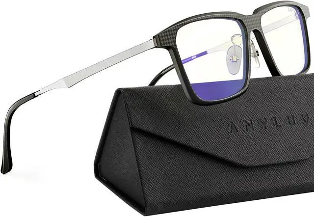 Main image of ANYLUV Blue-Light Glasses-for-men Blue-Light-Blocking Glasses: Lightweight Blue Light Glasses Carbon Fiber Anti Fatigue Gift