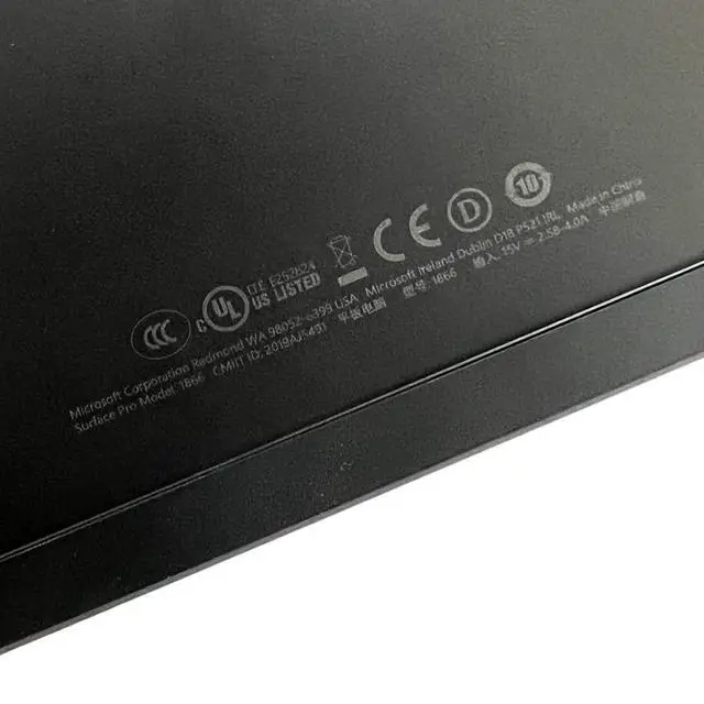 Alt view image 4 of 4 - Zahara Black Rear Kick Stand Bracket Replacement for Microsoft Surface Pro 5 Pro 6 1796 Pro 7 1866 755WM-J-041D