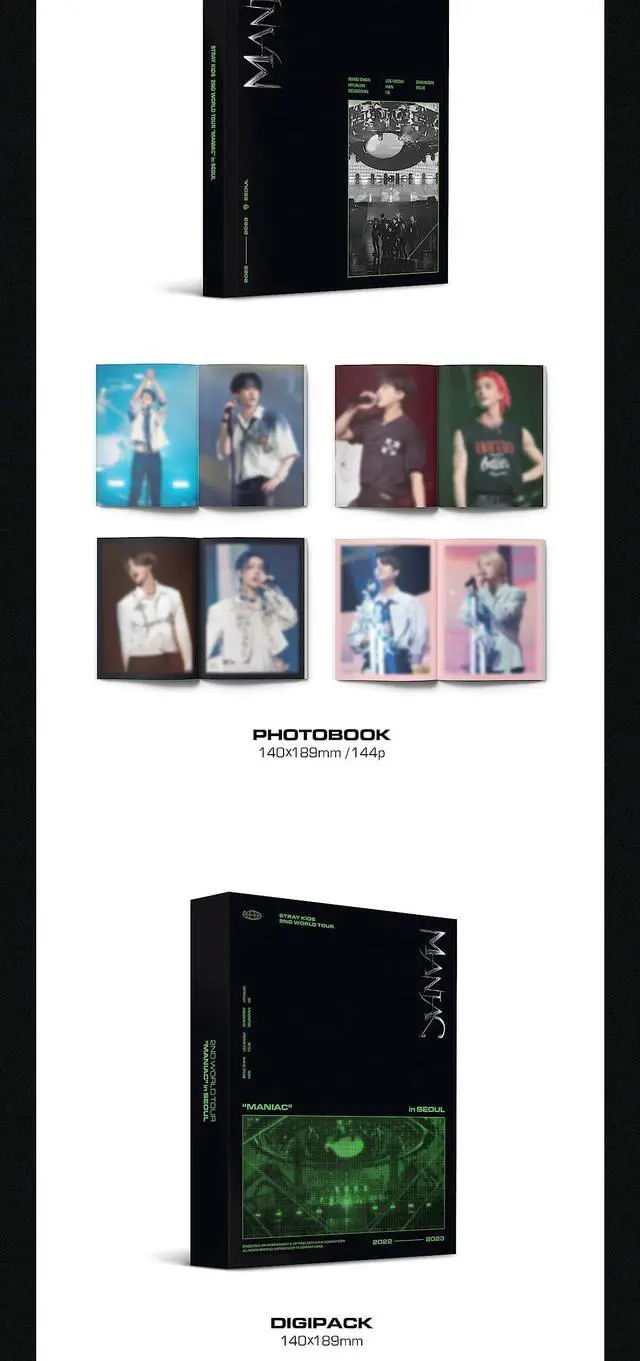 Alt view image 3 of 5 - Stray Kids 2nd World Tour MANIAC in Seoul Contents+Photobook+Folding poster on pack+Tracking Sealed SKZ (Full SET(DVD+Blu-ray))