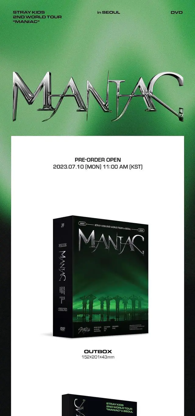 Alt view image 2 of 5 - Stray Kids 2nd World Tour MANIAC in Seoul Contents+Photobook+Folding poster on pack+Tracking Sealed SKZ (Full SET(DVD+Blu-ray))