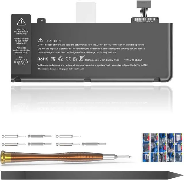 Main image of JGTM A1278 A1322 Battery Replacement for MacBook Pro 13 inch Mid 2012 2010 2009 Early 2011 Version Upgraded Capacity 6800mAh (A1322 A1278 Battery)