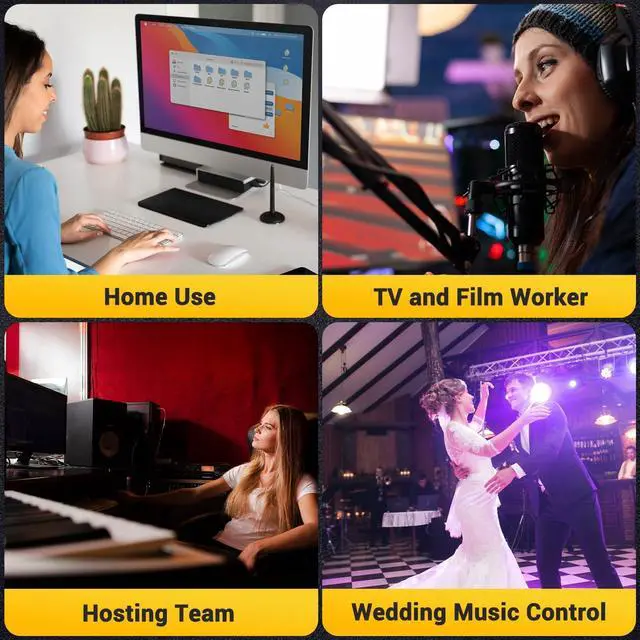 Alt view image 5 of 5 - DROK USB Volume Knob, Small PC Computer Speaker Audio External USB Volume Control Knob with 1-Key Mute Function Support Win7 8 10 XP Mac Vista Android, Black and Silver