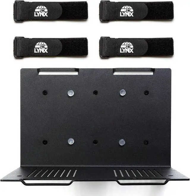 Main image of GEOLYNX Wall Mount | Vented Computer UPS NAS Server Workstation Uninterruptible Power Supply Wall Bracket Kit with Hardware & Straps + 120mm Case Fan Attachment Points (Fans Not Included) (Medium)