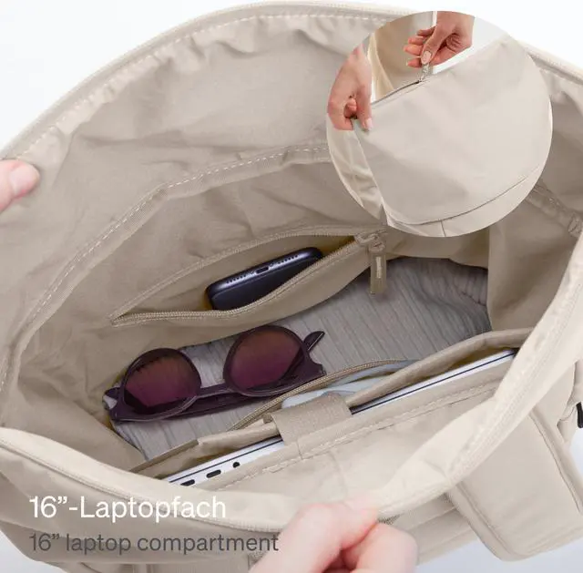 Alt view image 4 of 5 - GOT BAG - ROLLTOP EASY Backpack, Backpack for Hiking & Travel with a 16" Laptop Sleeve, Eco-Conscious Bag Made of Recycled Ocean Impact Plastic(tm) (Softshell Color)