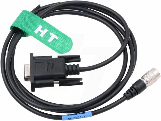 Alt view image 2 of 4 - HangTon Data Collector Cable for Nikon DTM 500 800 A20 NPL Total Station Hirose 6 Pin to Serial DB9 Computer