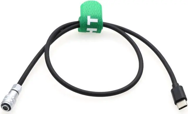 Alt view image 5 of 5 - HangTon USB-C Power Cable for DJI RS4 RS3 Pro RS2 to Blackmagic BMPCC 4K 6K Pro G2 BMCC 6K Pocket Cinema Camera, USB Type-C Gimbal to 2 Pin Female 12V 30cm