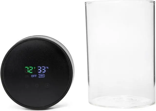 Main image of Herb Guard Auto-Cure Smart Jar and Vacuum Seal Curing Jar with Built In Hygrometer (1 Liter / 2 Oz Capacity) Curing Kit & Child Resistant Container Keeps Herbs and Serving Spices Fresh for Months