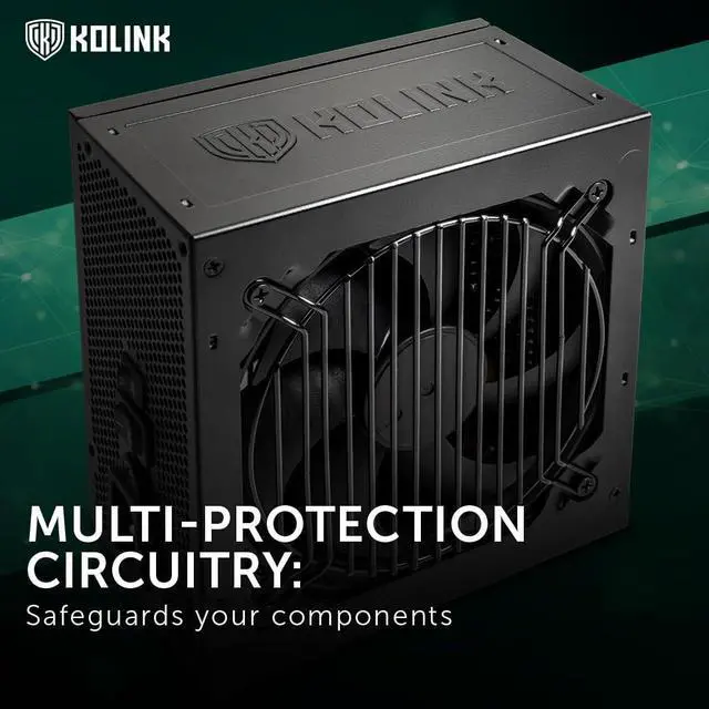 Alt view image 4 of 5 - KOLINK Regulator Series PSU, 80 Plus Gold, ATX 3.0, Fully Modular, PCIe 5.0, 12VHPWR, 100% Japanese Capacitors, 140mm, 1000W