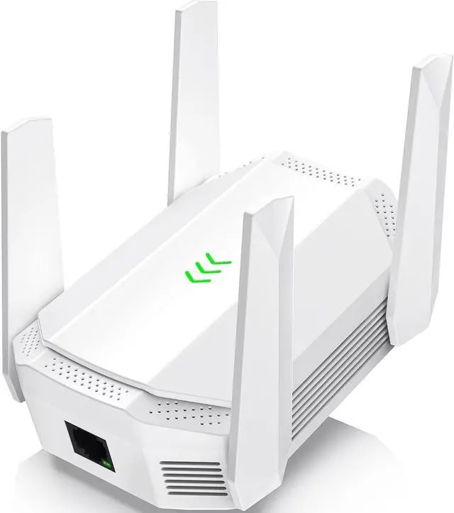 Main image of AX3000 WiFi 6 Extender, Dual Band WiFi Extender Signal Booster, Internet Booster with Gigabit Ethernet Port, Covers Up to 12,000sq.ft and 99 Devices, Faster Speed and Easy Setup, White