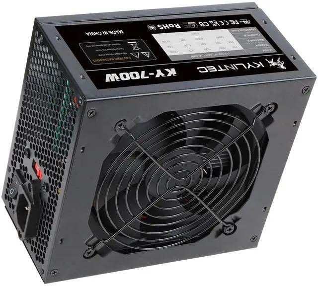 Alt view image 3 of 5 - 700W Gaming PC PSU, 12V Power Supply for PC Computers with 120 mm Silent Fan, Non-Modular PSU