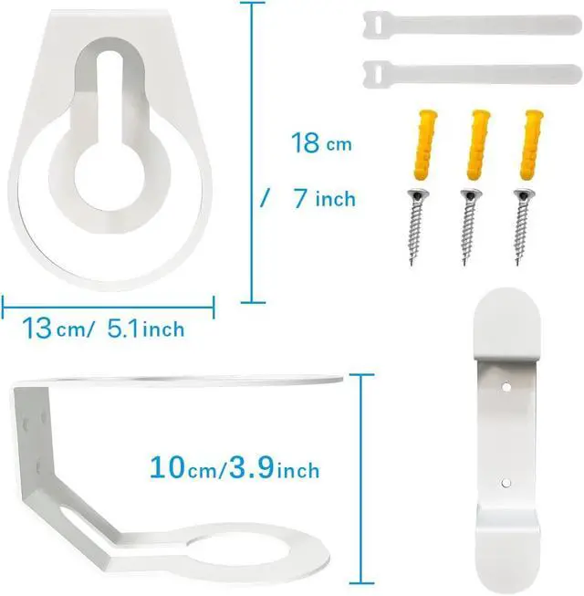 Alt view image 2 of 5 - Compatible Wall Mount Deco WiFi 7 Wall Mount, 2 PACK Sturdy Metal Made Mount Stand Holder for DecoBE75/BE85/BE95/BE17000/BE22000/ Whole Home Mesh WiFi 7 Space-Saving Wall Hanging Bracket Holder
