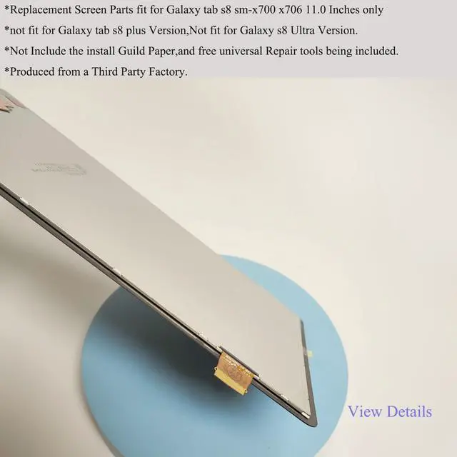 Alt view image 4 of 5 - tab s8 Touch Screen Replacement LCD Display Parts for Samsung Galaxy tab s8 X700 X700u X706 11.0 Inches with tab s8 Screen Protector Glass [not fit for Galaxy tab s8 Plus X800 Version]