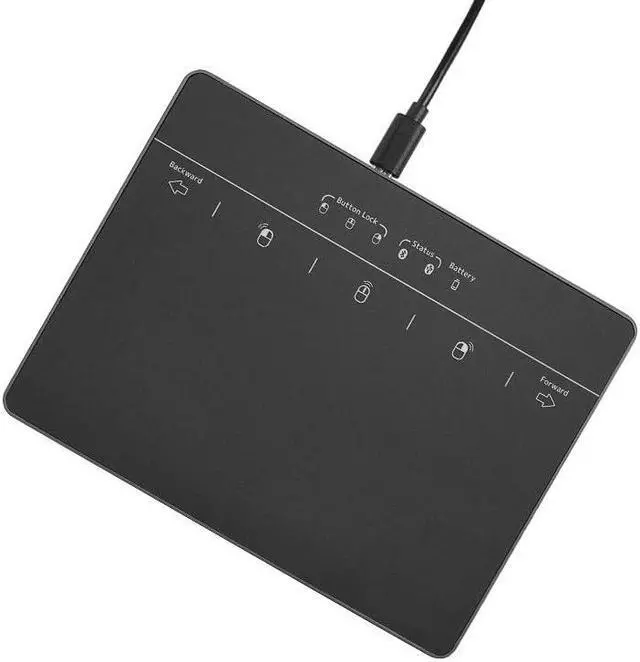 Main image of MICROPACK Digitally Yours Wired Trackpad for Windows 7/10/11, USB Trackpad with Multi-Touch Gestures, Plug-and-Play USB Touch Pad Mouse Pad Large for PC Computers & Laptops, Black