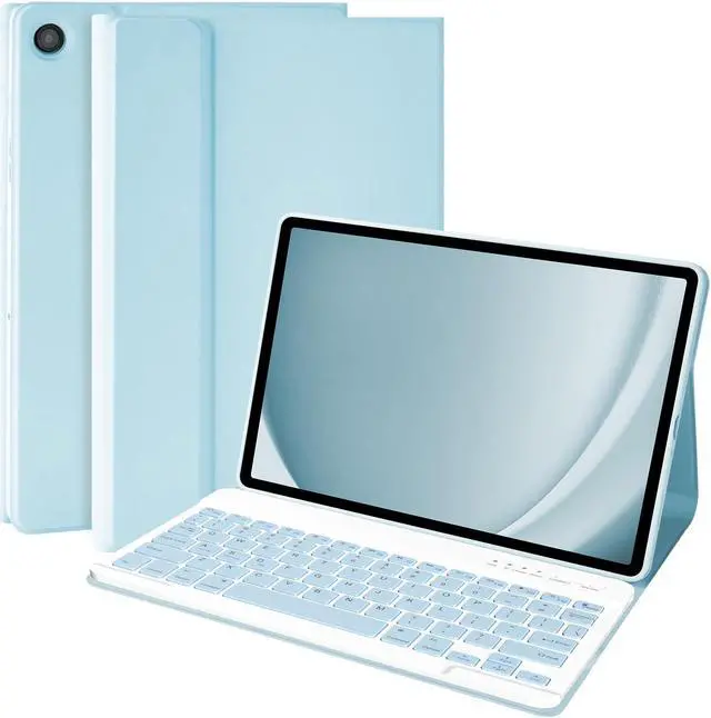 Main image of Keyboard Case for Samsung Galaxy Tab A9 Plus/A9+ 5G 11 Inch 2023, Samsung A9 Plus Tablet Case with Detachable Wireless Bluetooth Keyboard (SM-X210/X216/X218) - Blue