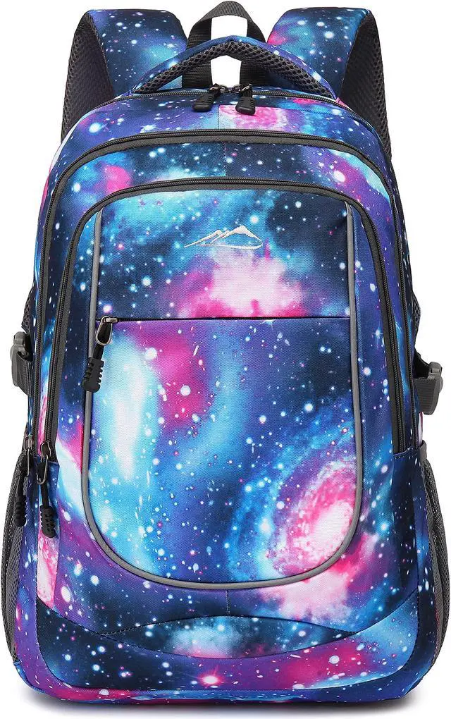 Main image of ProEtrade Galaxy Backpack Bookbag for College Sturdy Travel Business Hiking Fit Laptop Up to 15.6 Inch Multi Compartment Gifts for Men Women Night Light Reflective (Galaxy)