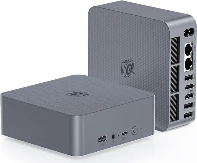 Main image of Beelink EQI Mini PC W-11 Pro i3-1220P 16GB DDR4 500GB NVMe M.2 SSD Dual Display 4K@60Hz Output, Wi-Fi 6, RJ45, Built in PSU Office Mini Computer