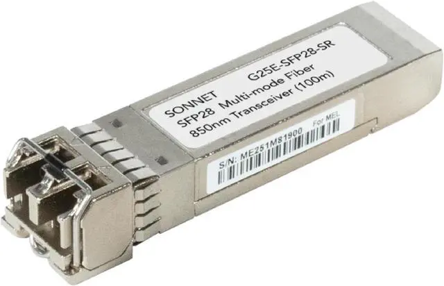 Main image of Sonnet SFP28 Transceiver (Short-Range 100m, Fiber)