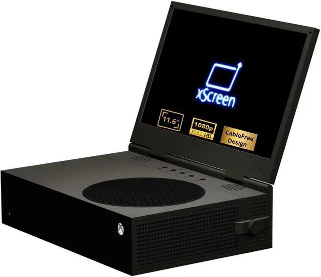 Main image of UPspec Gaming xScreen for Xbox Series S* - 11.6 1080P FHD 60Hz IPS Portable Screen Attachment - Unique CABLEFREE Design (Carbon Black)