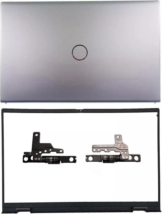 Main image of New Replacement Laptop LCD Cover Back Rear Top Lid with Hinges and Front Bezel for Dell Inspiron 15Pro 5510 5515 0CHFVW 05WK5X CHFVW 5WK5X Silver
