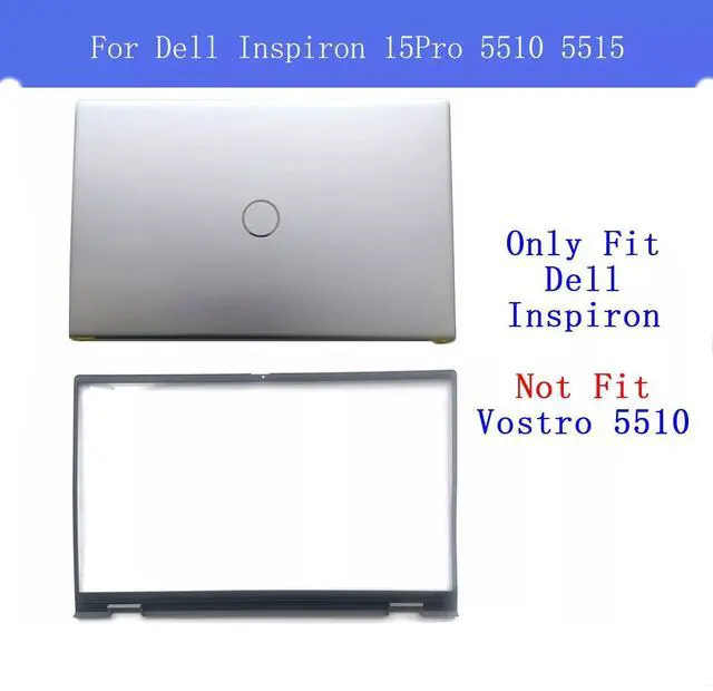 Alt view image 3 of 5 - New Replacement Laptop LCD Cover Back Rear Top Lid with Hinges and Front Bezel for Dell Inspiron 15Pro 5510 5515 0CHFVW 05WK5X CHFVW 5WK5X Silver