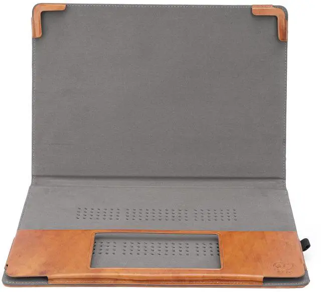 Alt view image 5 of 5 - TYTX Compatible with MacBook Pro Genuine Leather Case 13 Inch 2016-2022 (A1989 A1706 A1708 A2159 A2289 A2251 A2338 M1 M2) Laptop Sleeve Protective Folio Book Cover, Genuine Brown