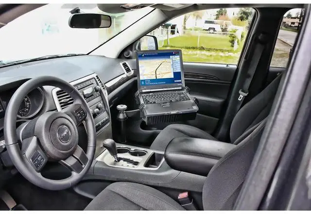 Alt view image 3 of 4 - RAM Mounts No-Drill Laptop Mount for 2011-2024 Dodge Durango & 2011-2021 Jeep Grand Cherokee RAM-VB-186-SW1