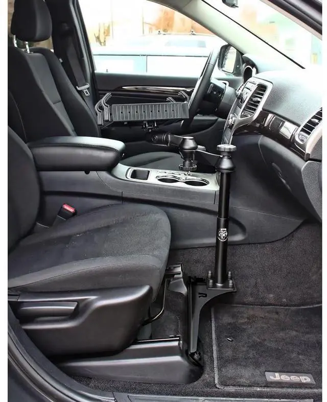 Alt view image 4 of 4 - RAM Mounts No-Drill Laptop Mount for 2011-2024 Dodge Durango & 2011-2021 Jeep Grand Cherokee RAM-VB-186-SW1