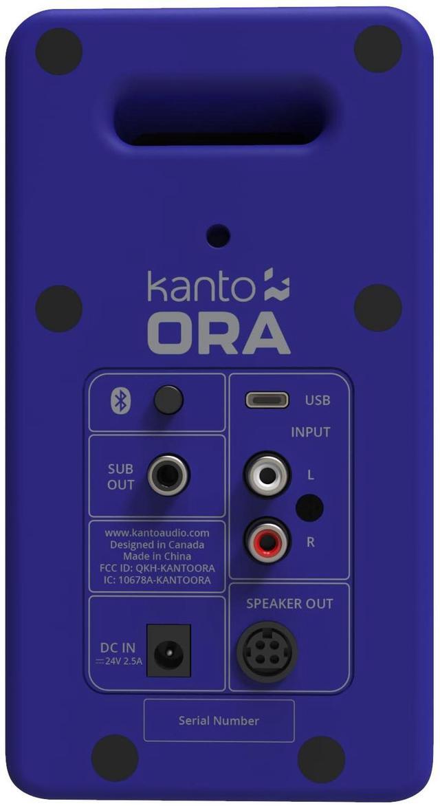 Alt view image 4 of 5 - Kanto ORAML 100W Powered Reference Desktop Computer Speakers with Bluetooth 5.0 and USB-C Input | Bi-Amplified | 100 Hz Automatic Crossover | Reference Quality Sound | Pair | Purple