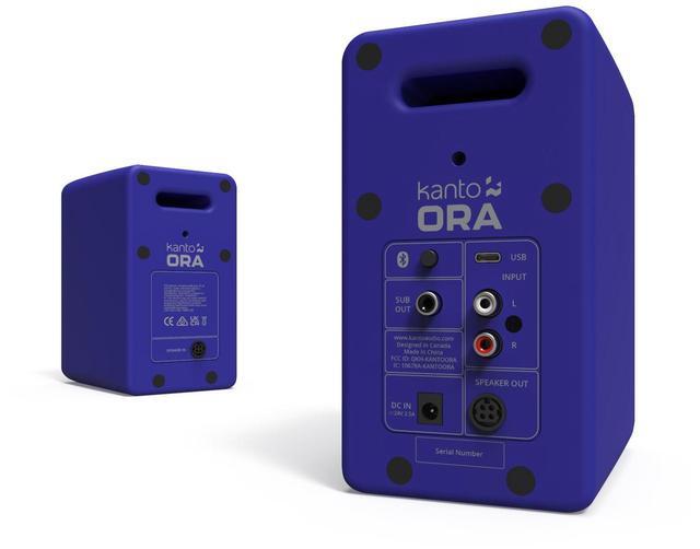 Alt view image 3 of 5 - Kanto ORAML 100W Powered Reference Desktop Computer Speakers with Bluetooth 5.0 and USB-C Input | Bi-Amplified | 100 Hz Automatic Crossover | Reference Quality Sound | Pair | Purple