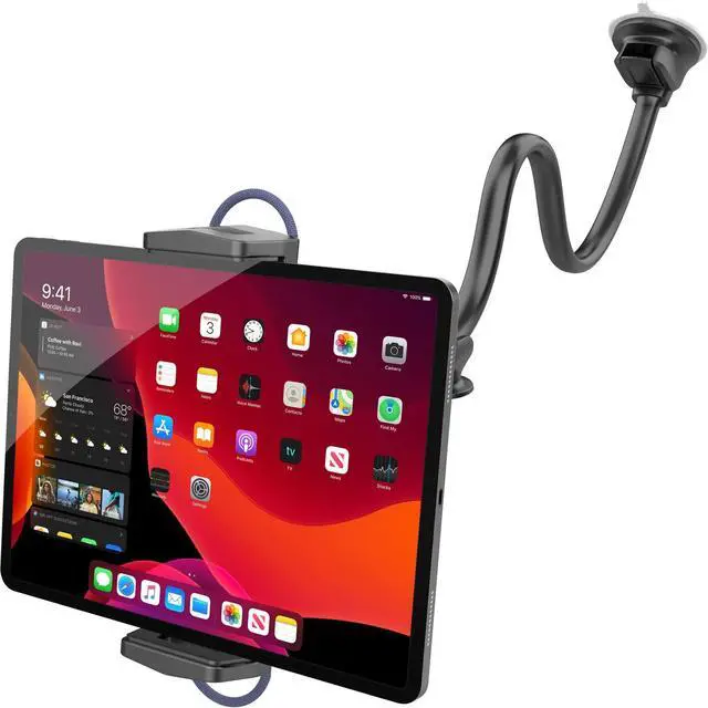Main image of APPS2Car Upgraded Tablet Car Mount for iPad Truck Holder Long Arm Extension Strong Suction Cup Windshield Mount for 7-13 Inch Tablet iPad Pro Air Mini