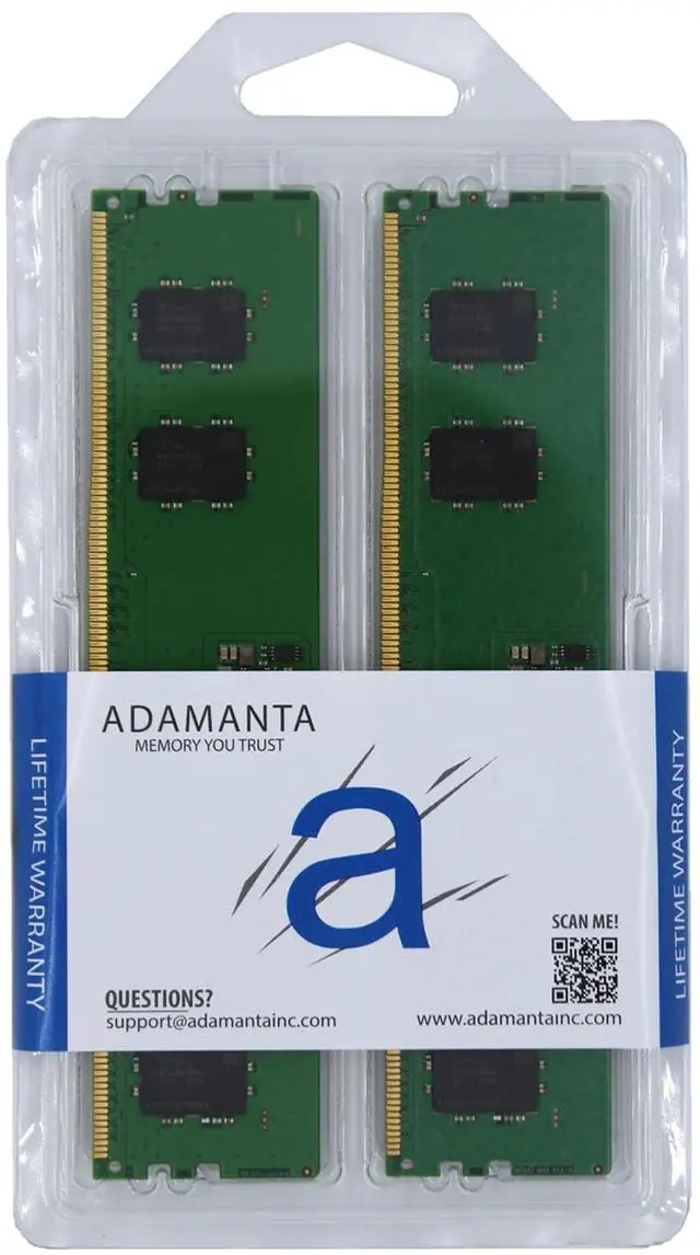 Alt view image 2 of 2 - Sam Original 16GB (2x8GB) DDR5 5600MHz (or 4800MHz PC5-38400) High-Performance Gaming RAM PC5-44800 UDIMM Unbuffered Non-ECC 1Rx16 CL46 1.1v Power User Desktop PC Memory Upgrade M323R1GB4DB0-CWM