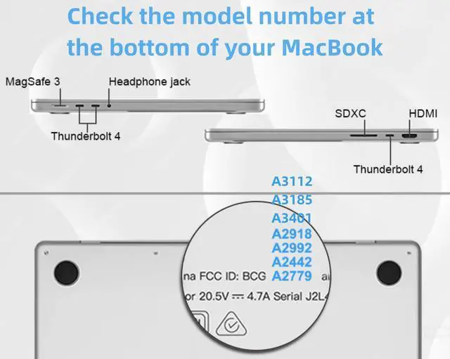 Alt view image 2 of 5 - TYTX Compatible with MacBook Pro 14 Inch Leather Case 2024 2023 2022 2021 Release M4 A3112 A3185 A3401 M3 A2918 A2992 M2 A2779 M1 A2442, Protective Folio Book Cover with Keyboard Cover, Dark Brown
